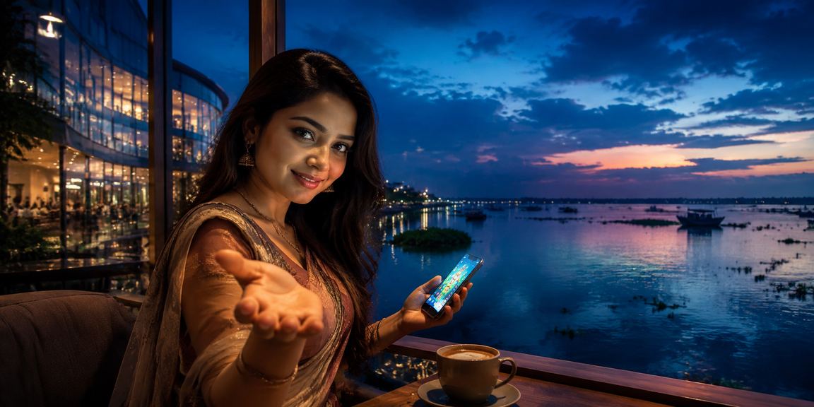 বাংলাদেশের সমুদ্র সৈকতে মোবাইলে ক্যাসিনো গেম উপভোগ করছেন