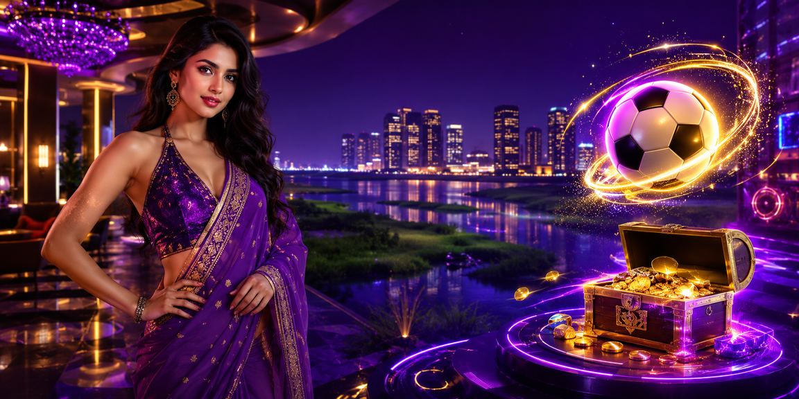 ঢাকায় নিয়ন আলোয় ফুটবল বেটিং উপভোগ করছেন একজন তরুণ