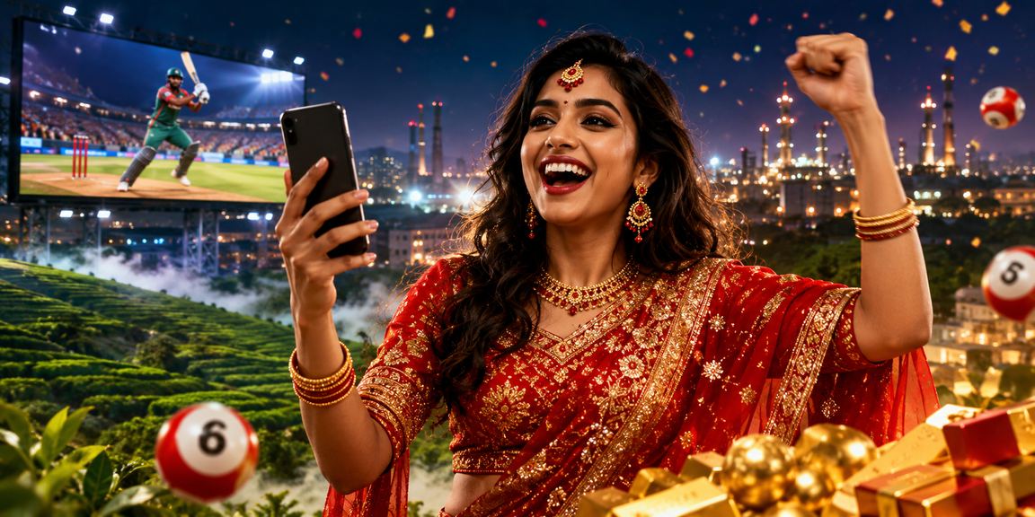 নারায়ণগঞ্জে চা বাগানে ক্রিকেট বেটিং উপভোগ করছেন একজন সদস্য