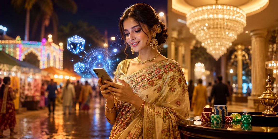 সিলেটে ডাইস গেম উপভোগ করছেন একজন সদস্য শাড়িতে